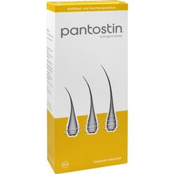 Weiße Schachtel mit gelbem Bereich und drei grauen Haarfollikeln darauf.